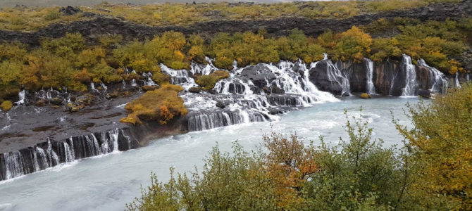 Icelands Bruarfoss Waterfall video